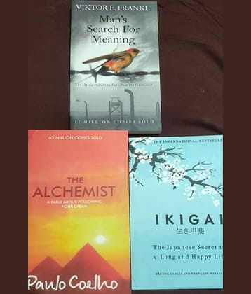 Combo 3 - Ikigai, The Alchemist & Man's Search for Meaning
