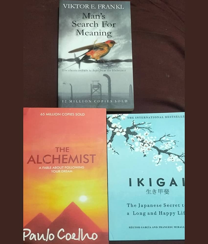 Combo 3 - Ikigai, The Alchemist & Man's Search for Meaning
