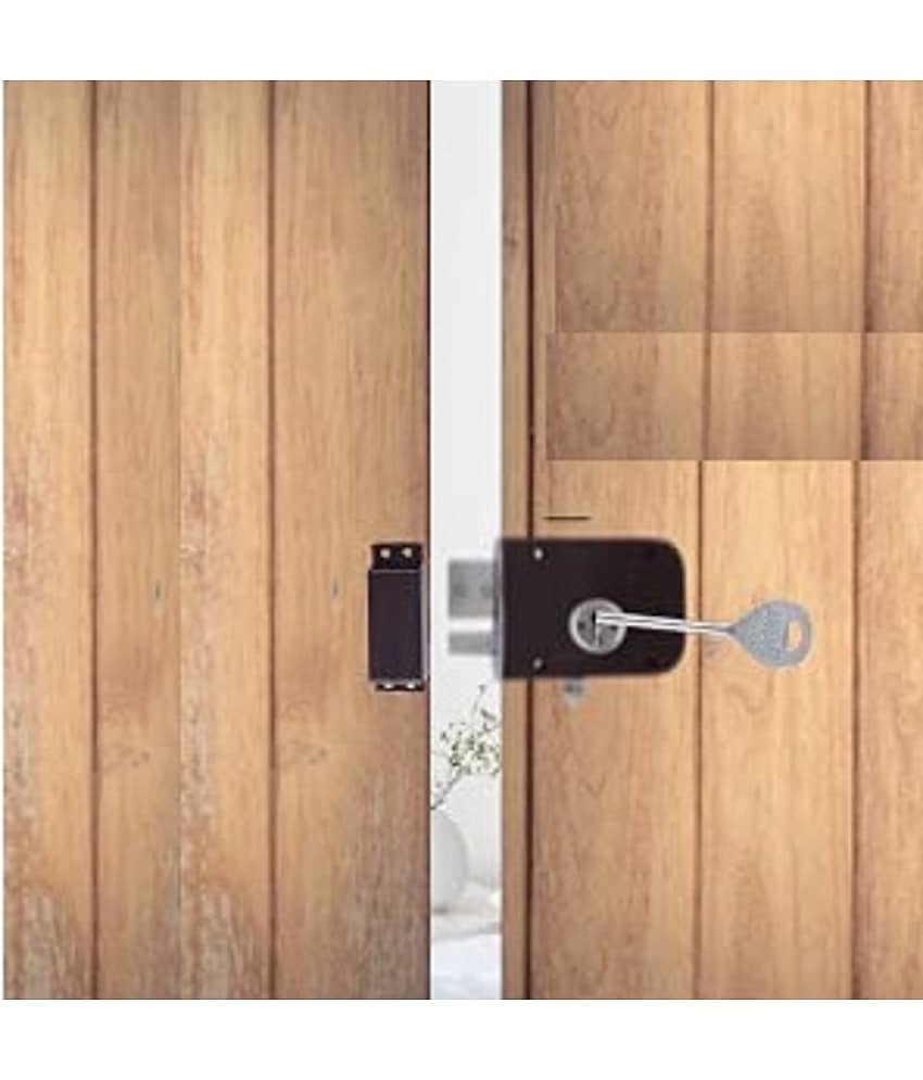 ONMAX Steel Side Door Lock 2 in 1 Inter Lock for Main Door gate Operated Both Side with Latch(SSDL3)