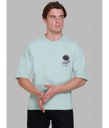 PASURE Pack of 1 Cotton Regular Fit Men's T-Shirt ( Green )