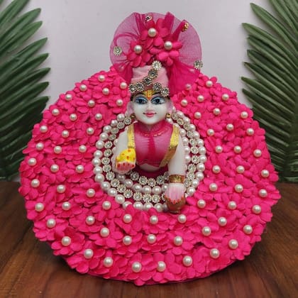 Royal Pink Pearl dress for laddu gopal ji-0