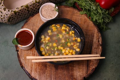 Veg sweet corn soup