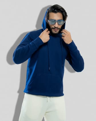Blue Solid (Hoodies)-blue / X-small