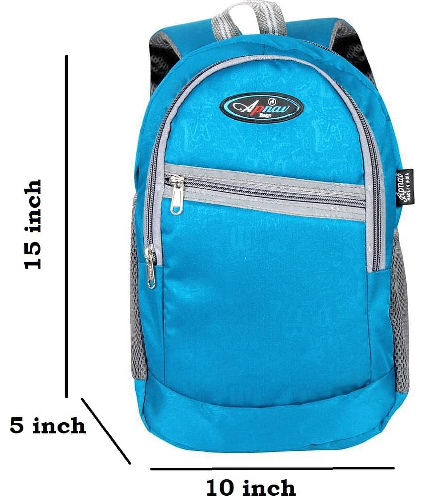 Apnav Blue 15 Ltrs School Bag for Boys & Girls