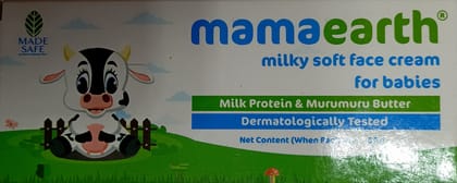 Mamaearth milky soft face cream for babies milke Protein & Murumuru butter 60g