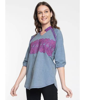 Denim Short Kurti For Women (Pack of 1)
