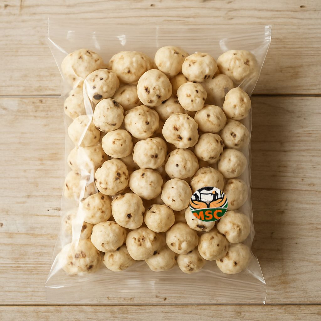 Maida Shopping Center's roasted makhana (fox nuts)