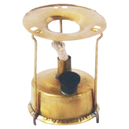 Brass Mini Oil Burner Toy | Handmade Brass Collectible, Height : 3.5 Inch (ZMAS354 D)