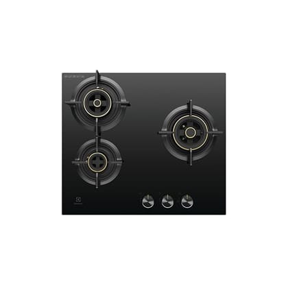 Electrolux 3 Burner Auto Ignition Glass Top 60cm Built-in Gas Hob,EHG6330BC Electrolux 3 Burner Auto Ignition Glass Top 60cm Built-in Gas Hob,EHG6330BC