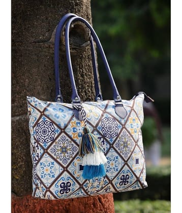 Anekaant Shoulder Bag PU Set of 1 ( White )