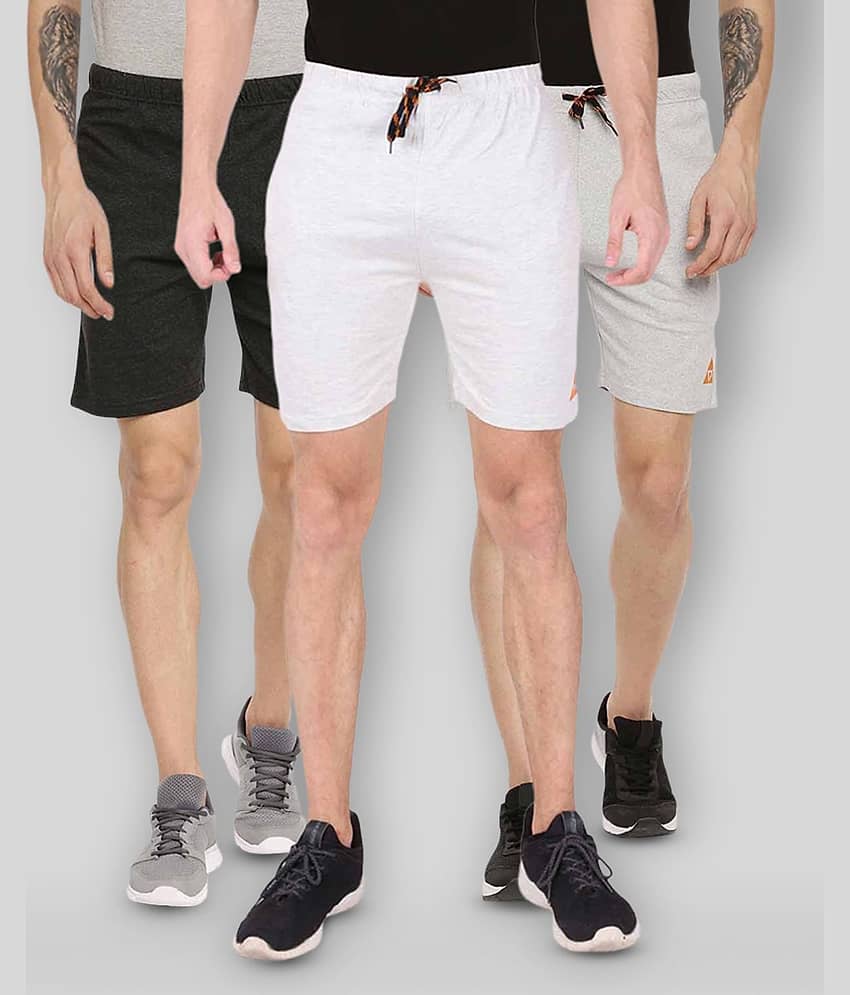 Ardeur - Multi Cotton Blend Men's Shorts ( Pack of 3 )