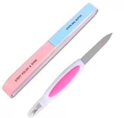 Elecsera Nail Filer with trimer with 7 way nail buffer (Set of 2)