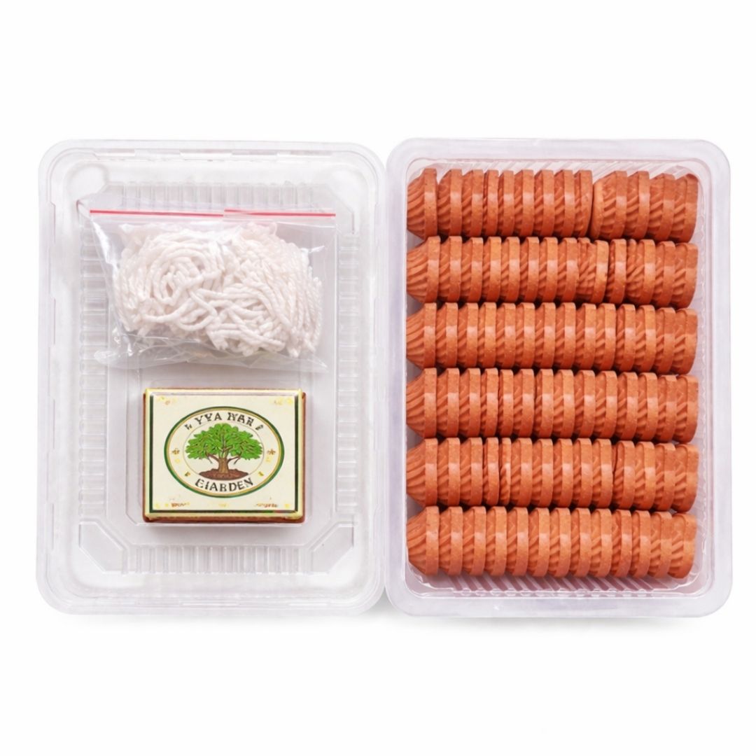 Mud Diya (60 Pcs) of 3 ML size with Cotton Wicks & Matchbox | Terracotta Clay Diyas for Diwali, Pooja & Oil/Ghee Lighting | EYA Garden