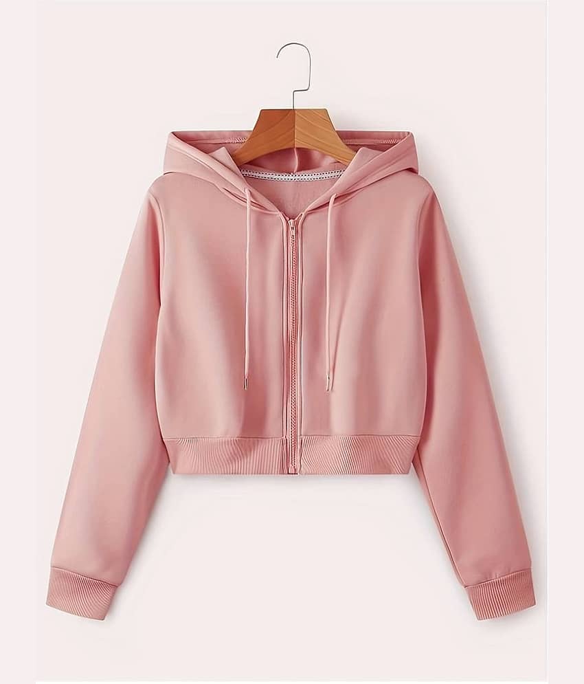 Raabta Fashion Women Fleece Sweatshirt For ( Pink )