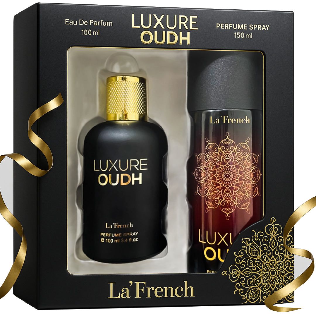 La French Luxure Oudh Perfume & Deodorant Gift Set (100ml + 150ml)