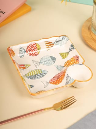 Market99 Round Ceramic Serveware Plates