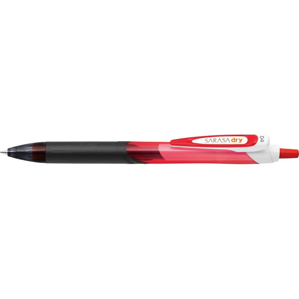 Zebra Sarasa Dry Gel Pen - 0.4mm-Red