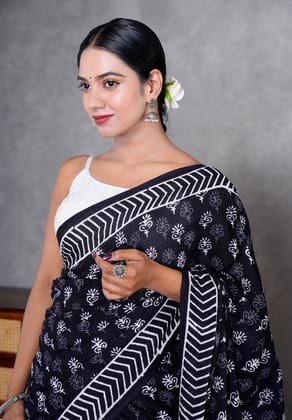 Jaipur Hand Block Print Saree