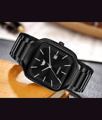 Abrexo Black Stainless Steel Analog Men's Watch