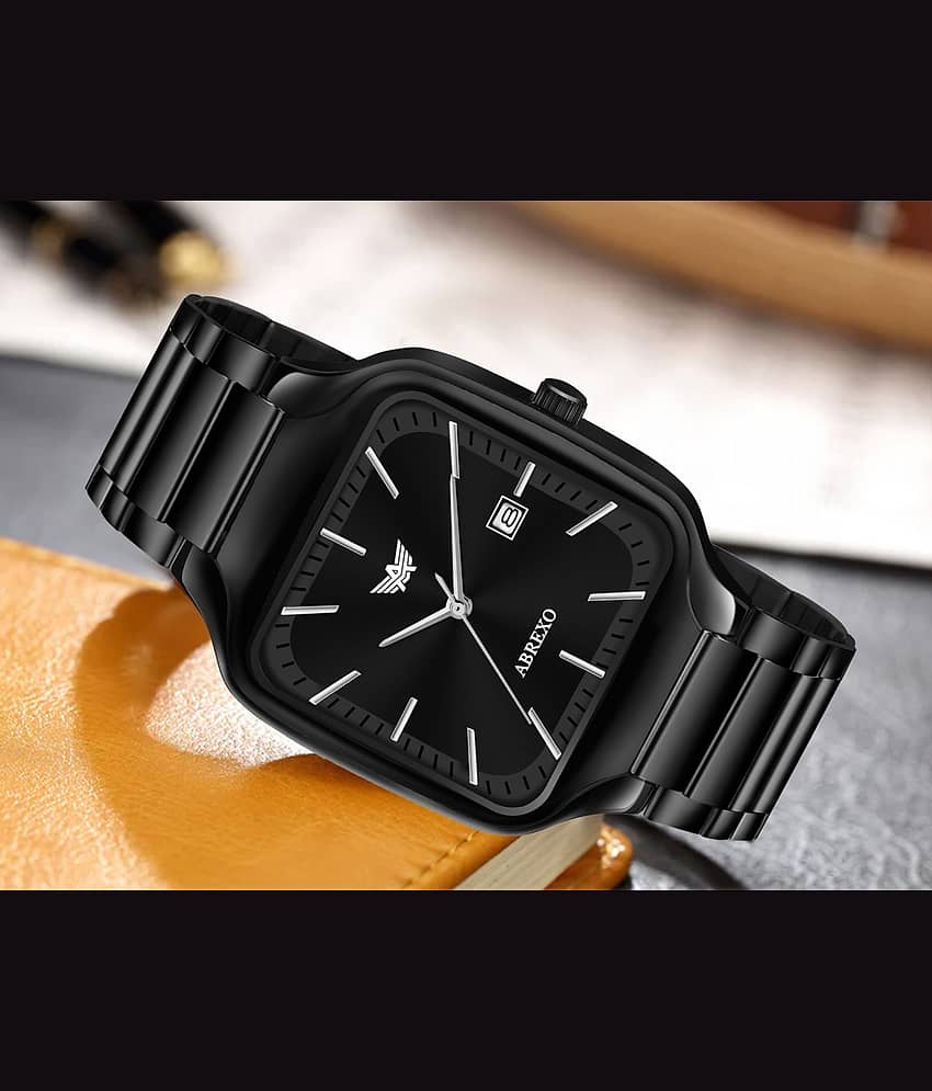 Abrexo Black Stainless Steel Analog Men's Watch
