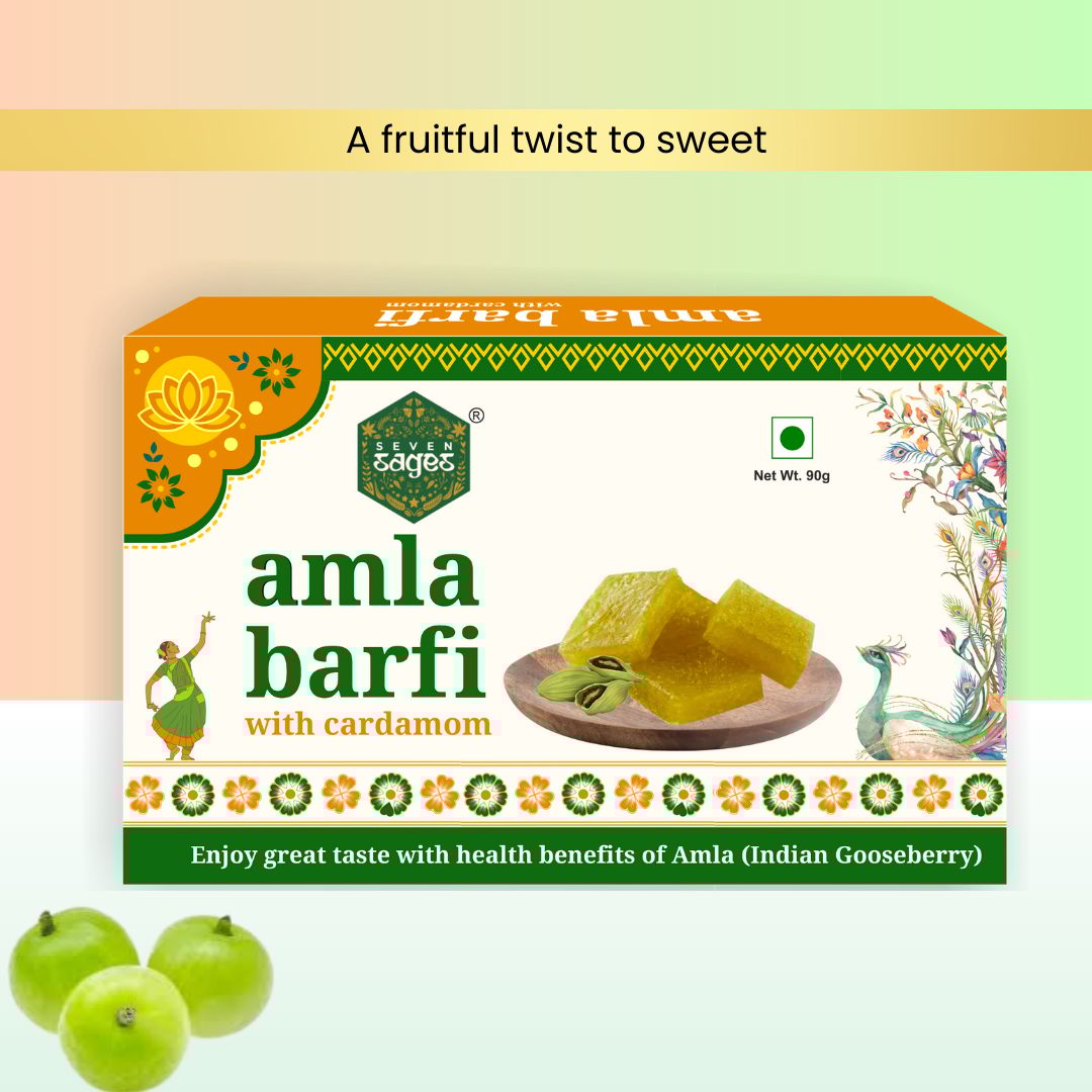 Seven Sages Amla Barfi : 90g ( 6N X 15g Blister Cup )-Buy 2