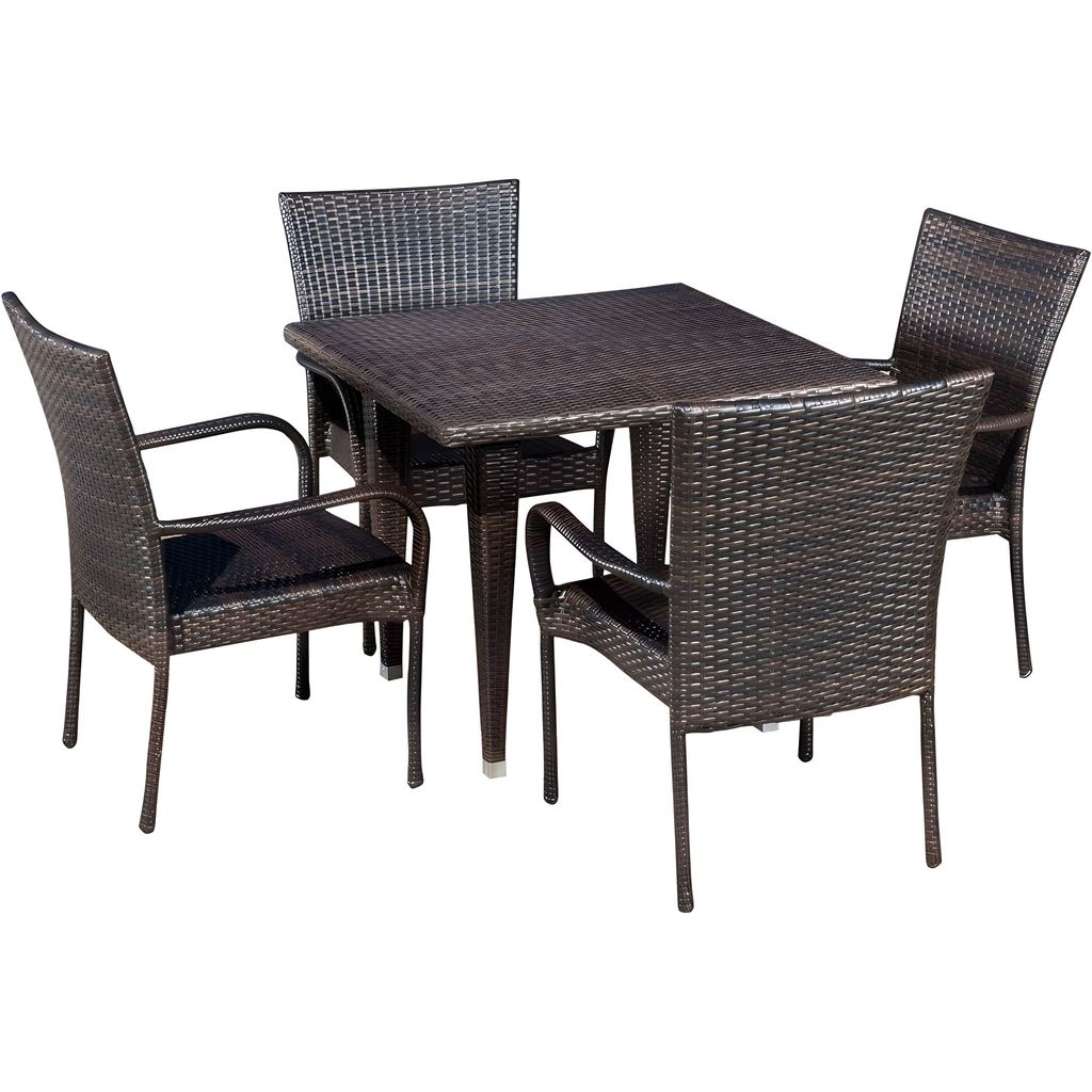 Latest Home - - and - - Decor MJA FURNITURE Patio Outdoor Dining Table Set 4 Seater, Rattan Wick Latest Home - - and - - Decor MJA FURNITURE Patio Outdoor Dining Table Set 4 Seater, Rattan Wick