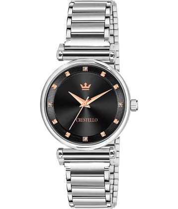 Crestello - Silver Metal Analog Womens Watch