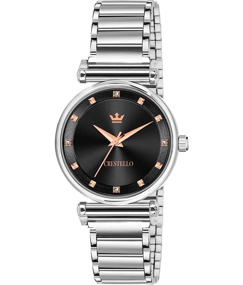 Crestello - Silver Metal Analog Womens Watch