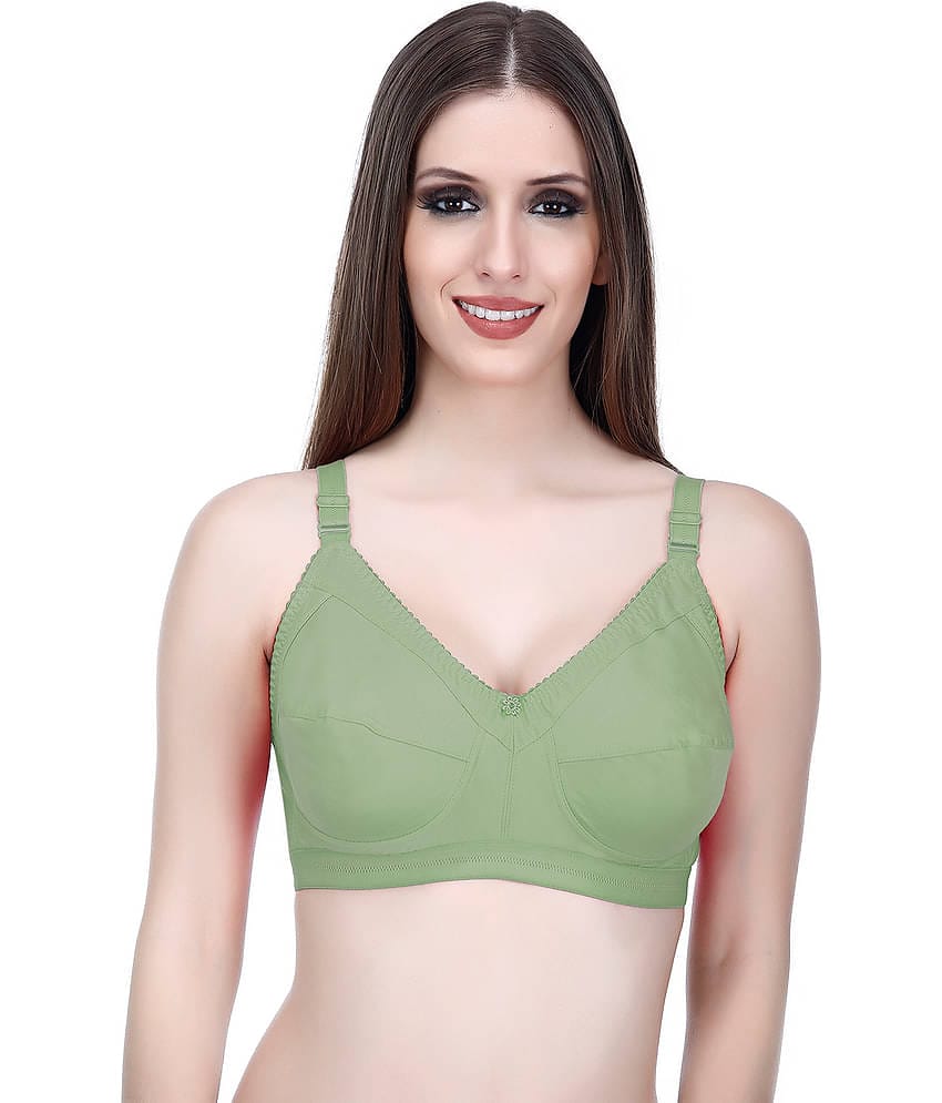 Elina Pack of 1 Cotton Non Padded Minimizer Bra For Women ( Light Grey )