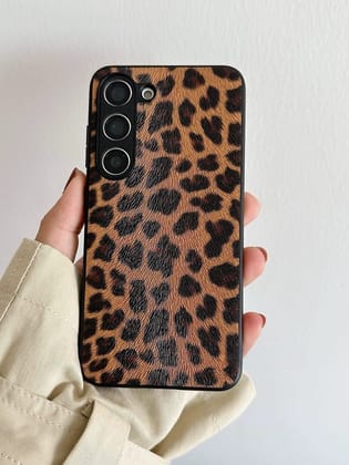 Luxury Leopard Style Matte Cover-Samsung Galaxy S25