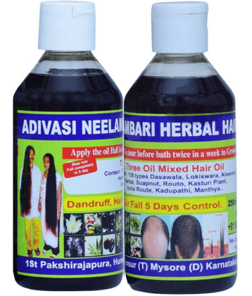 Adivasi Neelambari medicine All type of Hair Problem Hearbal Hair Oil (100 ml) Pack of 2