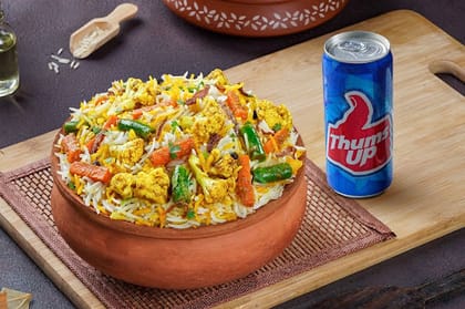 Veg Biryani + Thums Up Toofani Combo