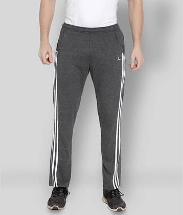 Zeffit - Grey Melange Cotton Blend Men's Sports Trackpants ( Pack of 1 )