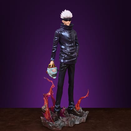 SATORU GOJO ACTION FIGURE WITH 2 REPLACEABLE HEADS AND HANDS (34 CM HEIGHT) - JUJUTSU KAISEN