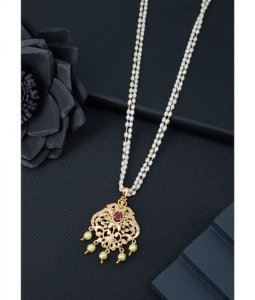 ROFARWORD Gold Brass Necklace ( Pack of 1 ) - Gold
