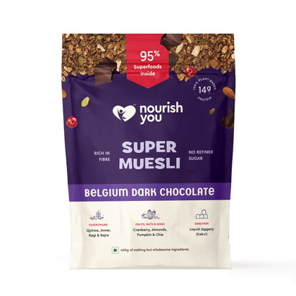 nourish you Super Muesli - Belgium Dark Chocolate