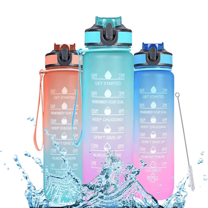 MOTIVATIONAL TIME MARKER WATER BOTTLE