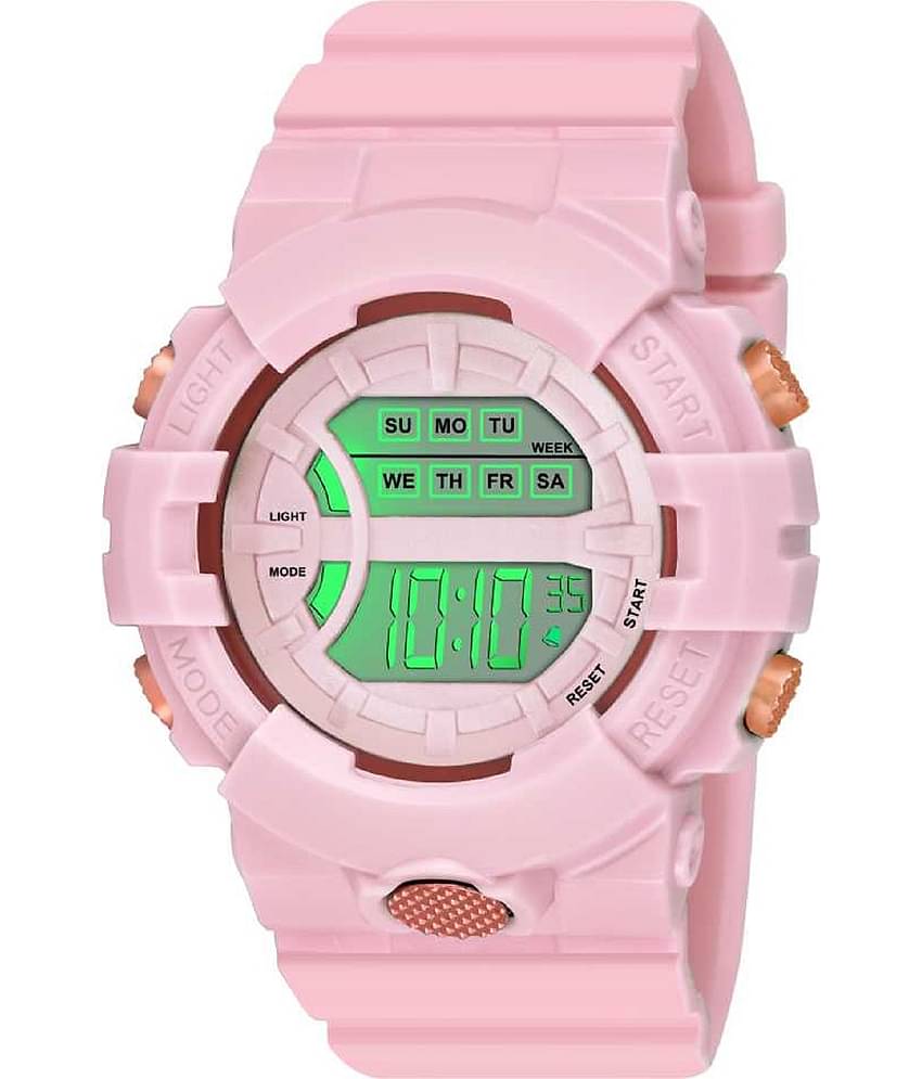 Renaissance Traders - Pink Dial Digital Boys Watch ( Pack of 1 )