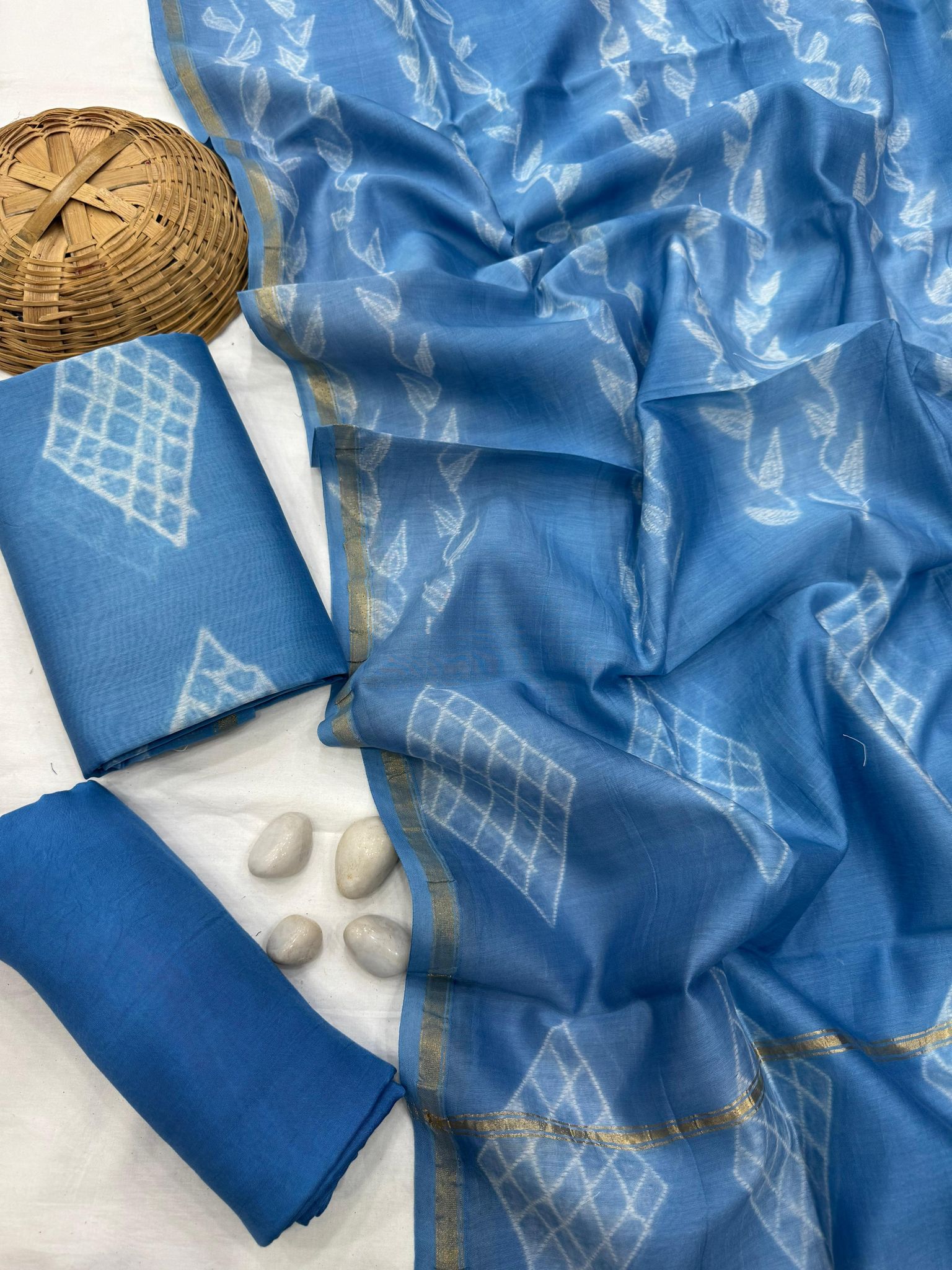 Chanderi Silk Suit Set