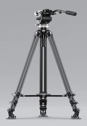 Leofoto LVC-253C Plus BV-20 Carbon Fiber Twin Leg Tripod with Fluid Head Set