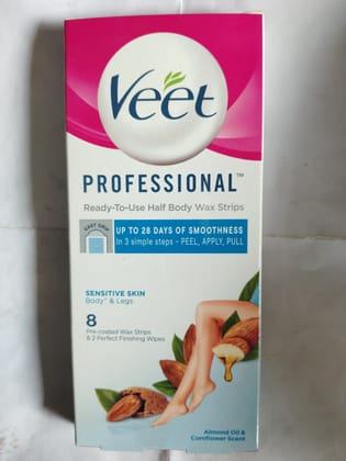 Veet Professional Ready-to-use half body wax strips Sensitive skin Body & legs 