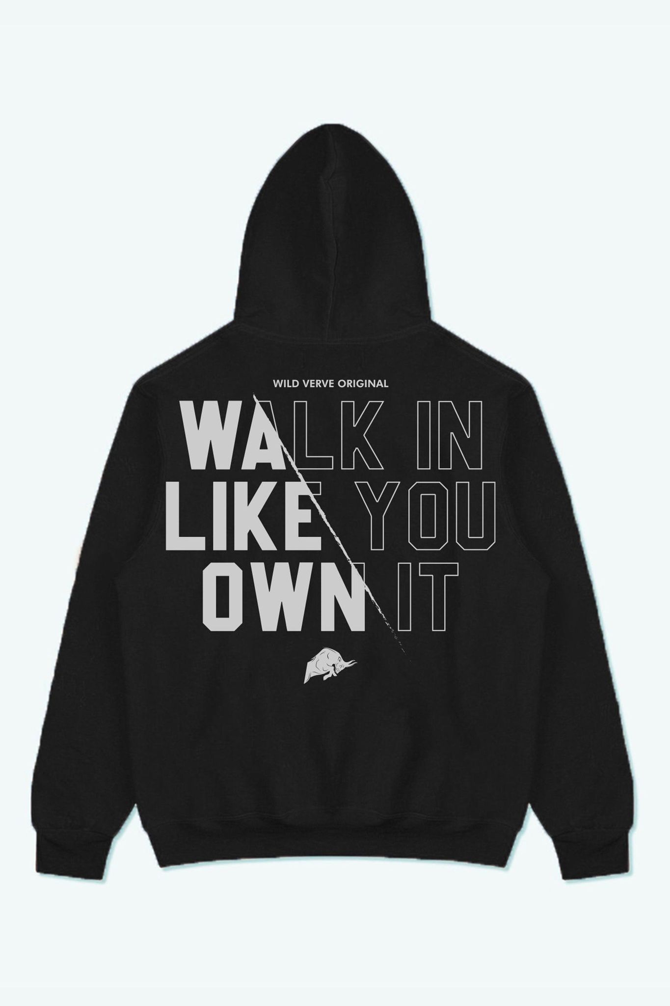 WALK IN LIKE YOU OWN IT HOODIE (BLACK)-S
