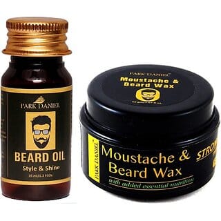 PARK DANIEL Beard Oil and Moustache & Beard wax Combo pack( 35 ml & 50 gm) Hair Wax (85 g)
