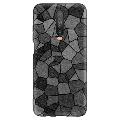 Black Marble POCO X2 Premium Embossed Mobile cover