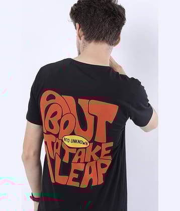 Ketch Pack of 1 100% Cotton Slim Fit Men's T-Shirt ( Black )