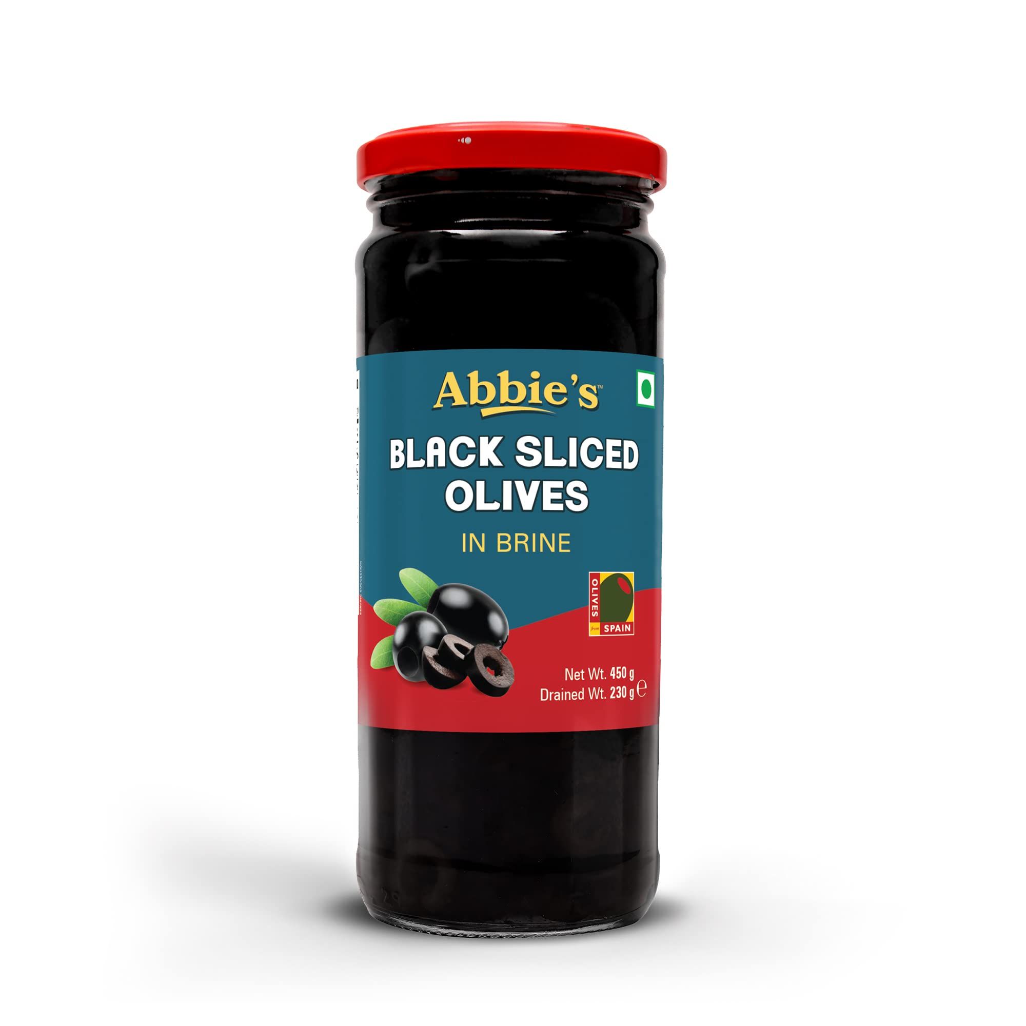 Abbie's Black Sliced Olive, 450G