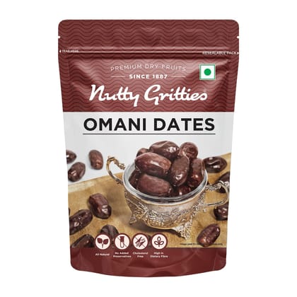 Nutty Gritties Premium Dates - Omani, 500 gm