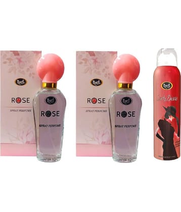 Monet - ROSE PERFUME & LADYDYNA DEO Deodorant Spray for Men,Women 210 ml ( Pack of 3 )