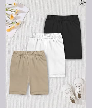Trampoline Pack of 3 Girls Cotton Shorts ( Multicolor )