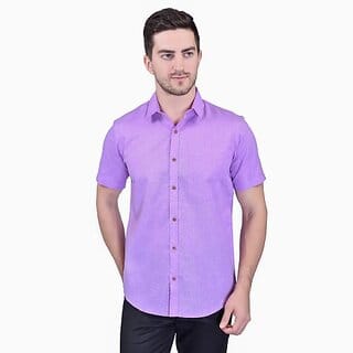 PrintCulture PRINTCULTR Men Regular Fit Solid Button Down Collar Casual Shirt